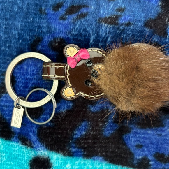 Coach Accessories - Coach Bear Keychain with Pom Pom